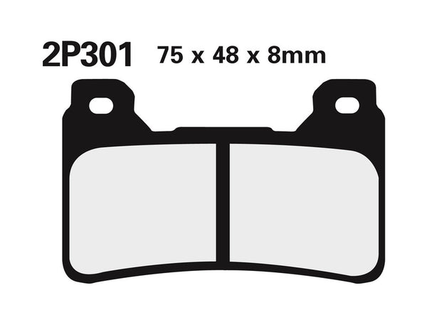 Nissin Street / Off-Road Fintered Metal Brake Pads-2P-301st 2P-301st