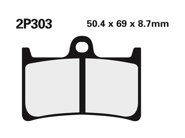 Nissin Street / Off-Road Fintered Metal Brake Pads-2P-303st 2P-303st