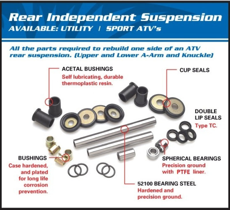 Toutes les balles Kit de suspension arrière indépendante Polaris 50-1072