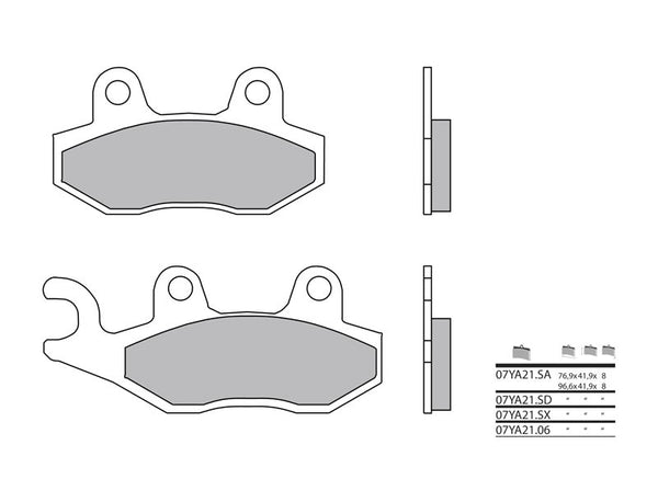 Brembo Street Fintered Metal Pavillons - 07YA21LA 07YA21LA