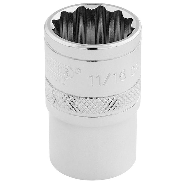 Draper 1/2 '' Drive Socs 12 points 11/16 '' 33644.0