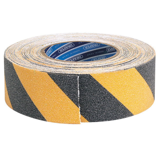 Draper Safety Grip Tape Black/Yellow 18M 65440.0