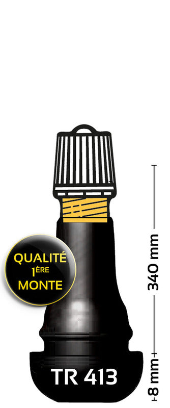 BIHR TR413 Valve de pneus en caoutchouc - Pack de 1002014