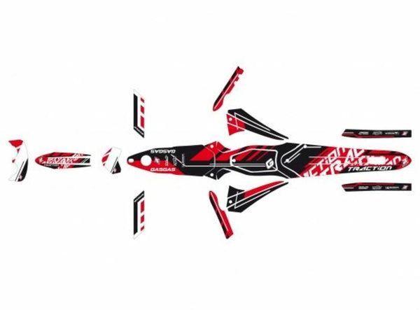 Decalit de traction de l'oiseaux noirs - Gas Gas TXT PRO 125/200/250 - 2T13E