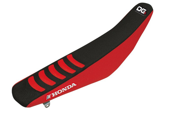 Blackbird Double Grip 3 Saddle Cover - Black / Red - Honda 1134H