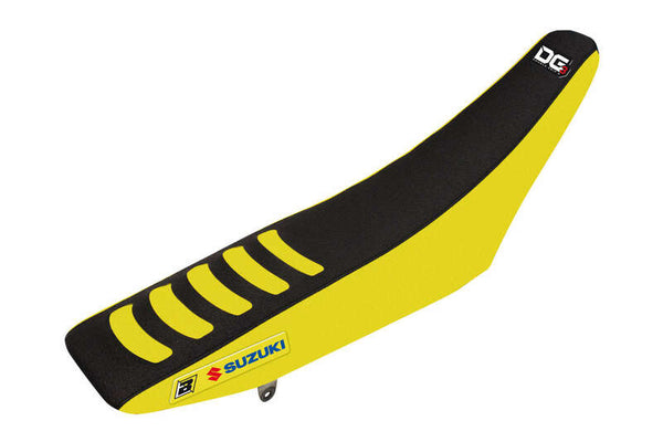 Blackbird Double Grip 3 Saddle Cover Yellow / Blue-Suzuki RM-Z450 1330H
