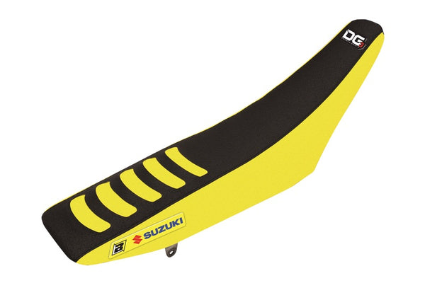 Blackbird Double Grip 3 Saddle Cover Jaune / Black Suzuki RM-Z450 1331H