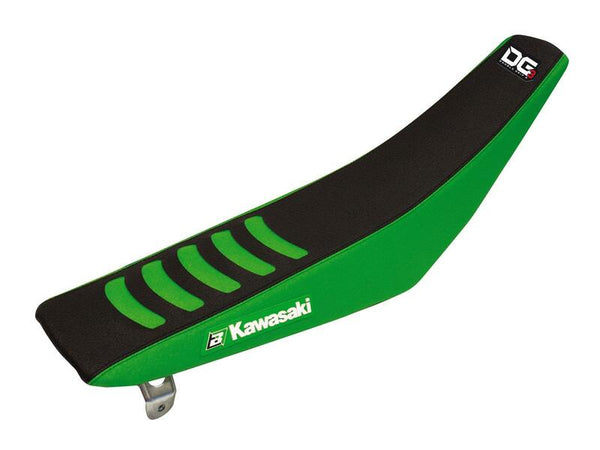 Blackbird Double Grip 3 Saddle Cover - Green / Black - Kawasaki KX250F / 450F 1431H