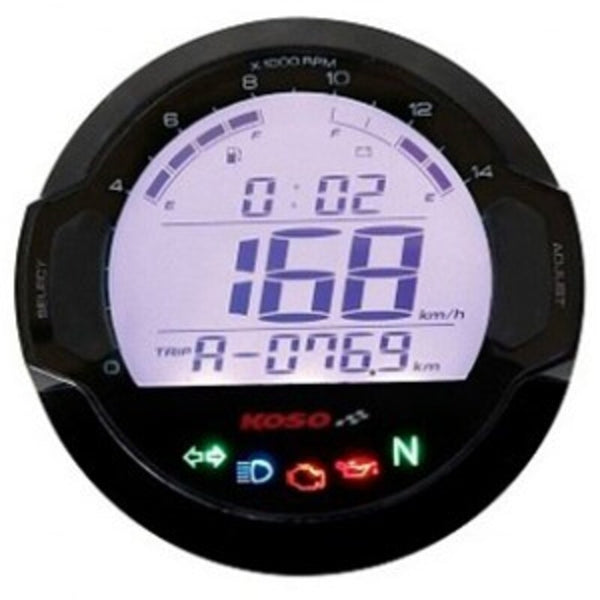 D64 DL-03S (Black) Speedometer + Tachometer + Indicator Lights (Display LCD) BB642W20