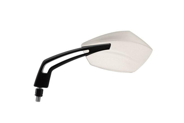 Bihr Ride Mirror avec adaptateur inversé Universal M10 / 125 - noir / blanc (paire) A40-50143