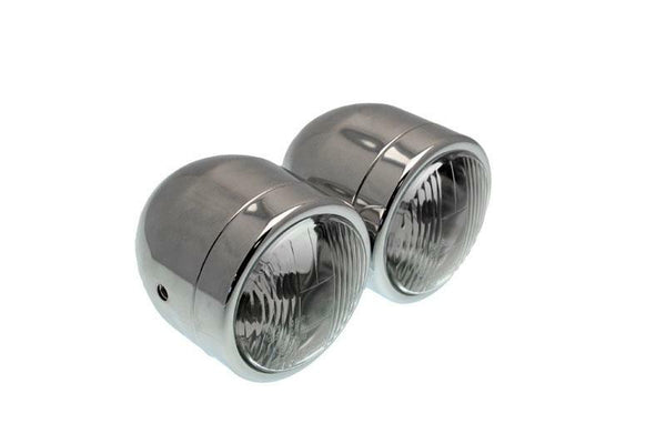 Bihr Twin Headlight Universal Ø90mm Chromeda006-D