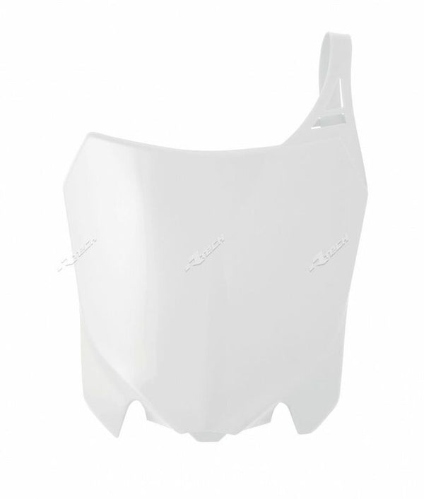 Plaque d'immatriculation avant Racetech White Honda CRF250R / 450R R-TBCRFBN0013