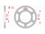 AFAM Steel Self -Cleaning Rear Sprock 10212 - 520