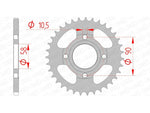 AFAM Steel standard Sprock arrière 10214 - 520