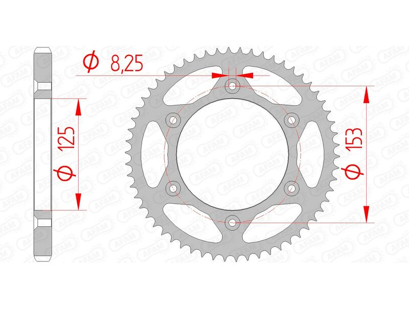 AFAM Steel standard Sprock arrière 10228 - 428