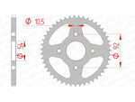 AFAM Steel standard Sprock arrière 12113 - 420