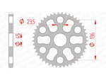 AFAM Steel standard Sprock arrière 12325 - 428