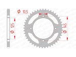 AFAM Steel standard Sprock arrière 12505 - 520