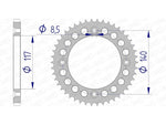 AFAM Aluminium Ultra -light Hard Anodivied Spropet 13108 - 428