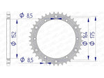 AFAM aluminum rear sprocket 13500 - 520