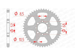 AFAM Steel standard Sprock arrière 14100 - 420