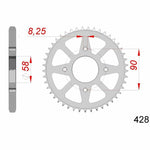 AFAM Steel Standard Rear Sprock 14212 - 428