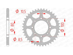 AFAM Steel standard Sprock arrière 14312 - 520