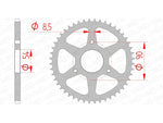 AFAM Steel standard Sprock arrière 146100 - 420