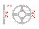 AFAM Steel standard Sprock arrière 16310 - 520