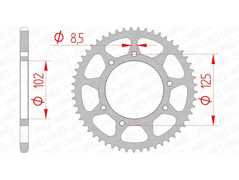 AFAM Steel standard Spropet 41100 - 420