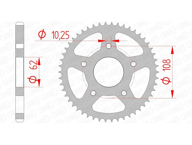 AFAM Steel standard Spropet 47201 - 428