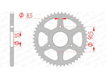 AFAM Steel standard arrière Sprock 80104 - 420