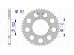 AFAM aluminum rear spoken 93303 - 520