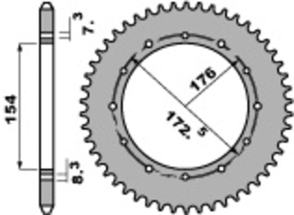 PBR Ultra -light en aluminium arrière SPROPET 2S - 520 2S 47 L
