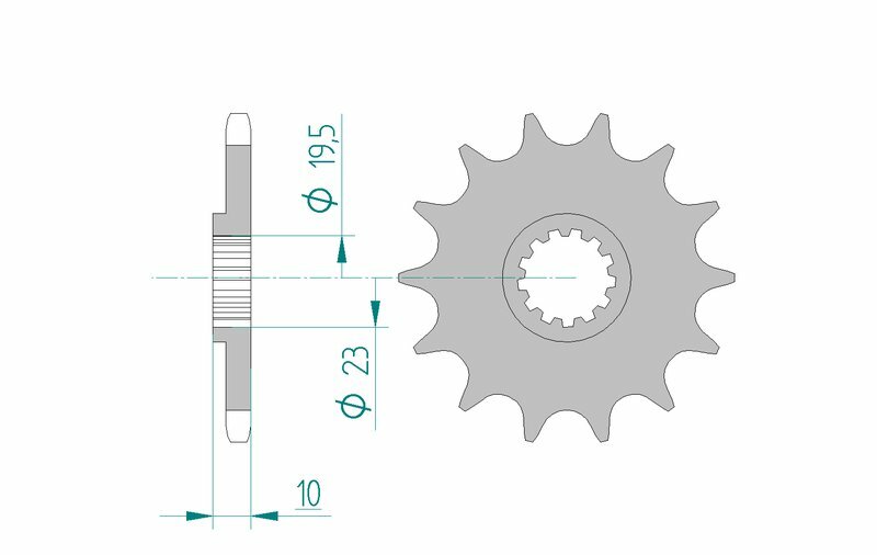 AFAM Steel auto-nettoyage avant Sprock 22303 - 520