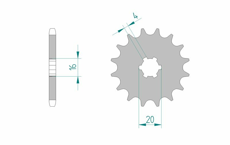 AFAM Steel auto-nettoyage avant Sprock 28200 - 520