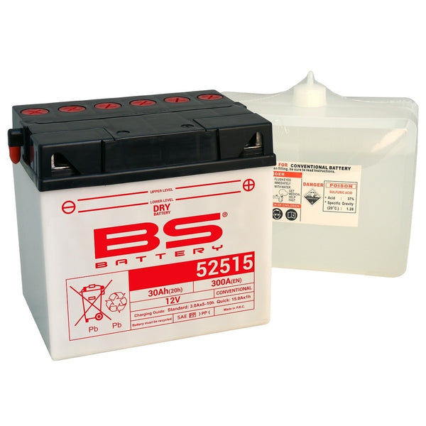 Battre BS Batterie conventionnelle avec emballage acide - 52515 (B60N30L -A)