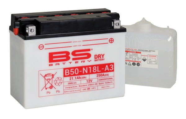 Batterie BS batterie hautement performante avec emballage acide-B50 N18L-A3