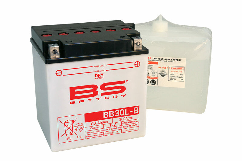 Batterie BS Batterie haute performance avec pack d'acide - BB30L -B