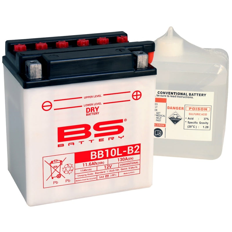 BS Battery Battery High Performance With Acid Pack - BB10L -B2