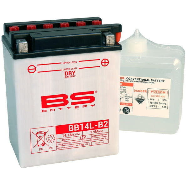 BS Battery High Performance with Acid Pack - BB14L-B2 