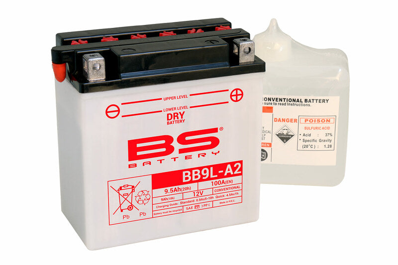 Batterie BS Batterie haute performance avec pack acide - BB9L -A2