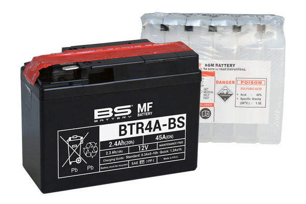 BSTENANCE DE BATTERIE BS - Batterie libre avec emballage acide - Btr4a -B