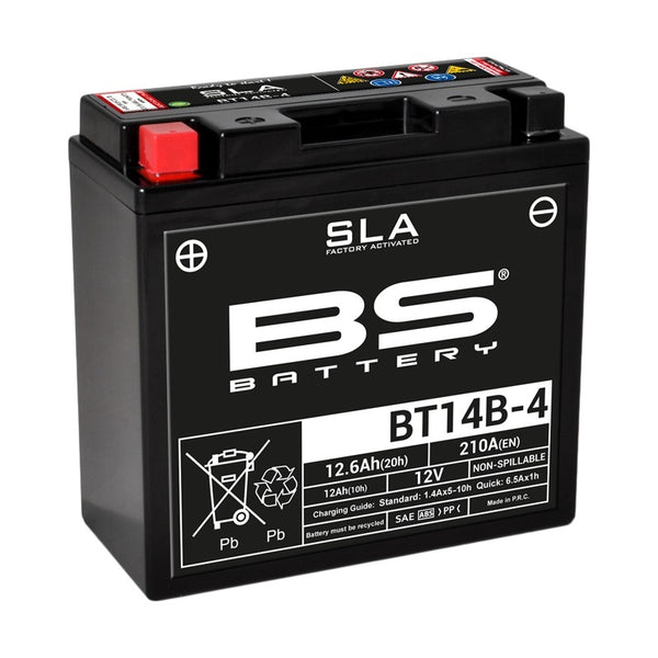 BS BATTERIE SLA ENTRETIEN DE BATTERIE-FRAIT Activé d'usine - BT14B -4