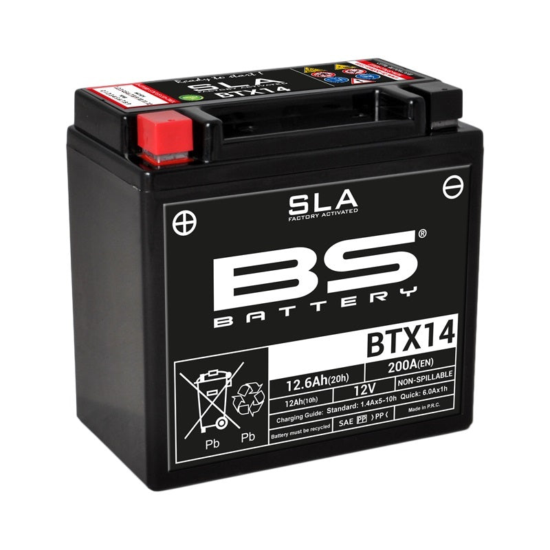 BS Battery SLA Battery Maintenance Free Factory Activé - BTX14