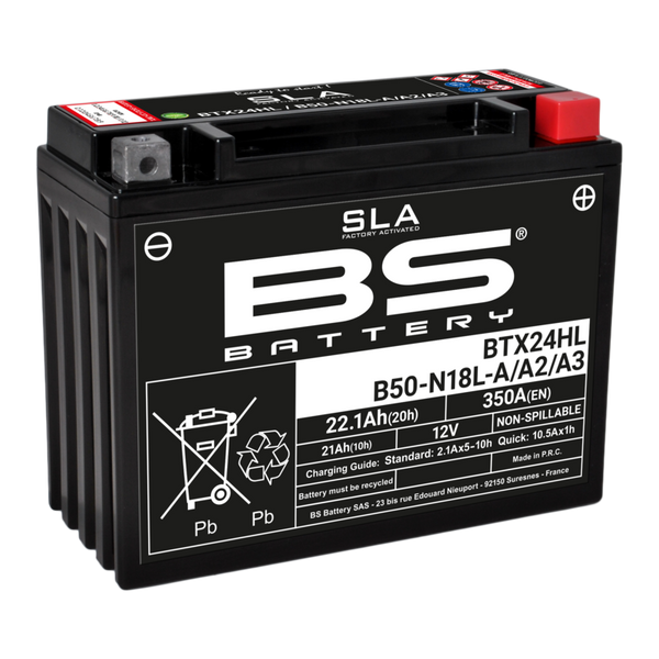 BS BATTERIE SLA BATTERIE ENTREPRISE ENTREPRISE ENTRECTION Activé BTX24HL / B50 N18L-A / A2 / A3