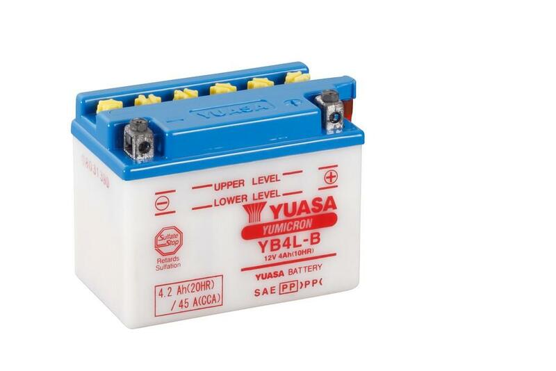 Yuasa Battery Conventionnel avec pack d'acide - YB4L -B