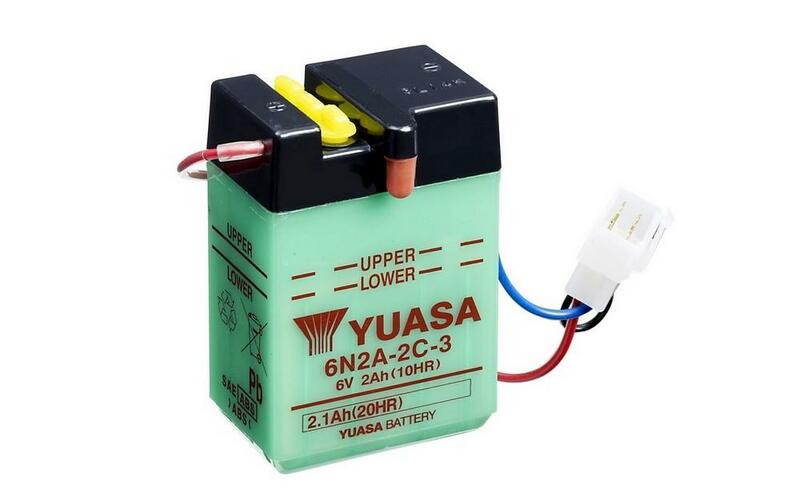 Batterie Yuasa conventionnelle sans acide Pack-6N2A-2C-3