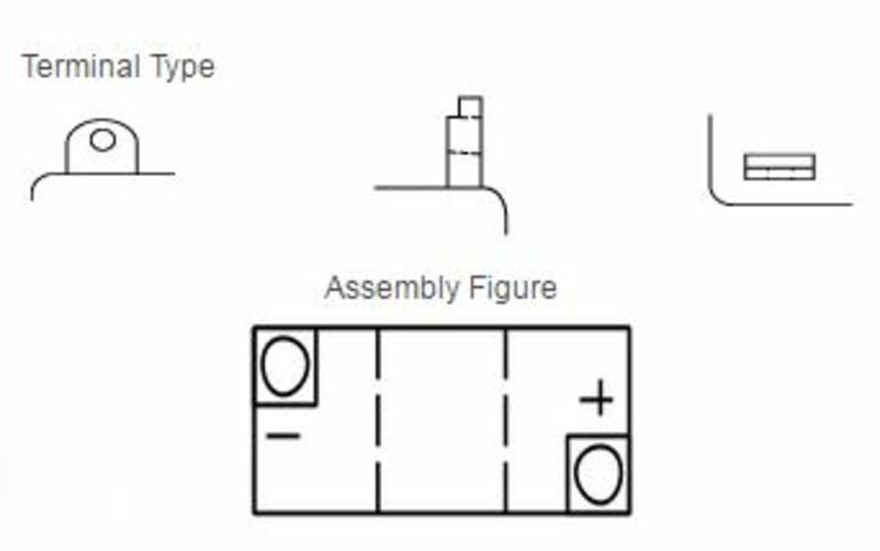 Yuasa Battery Conventional sans acide Pack - B38-6A