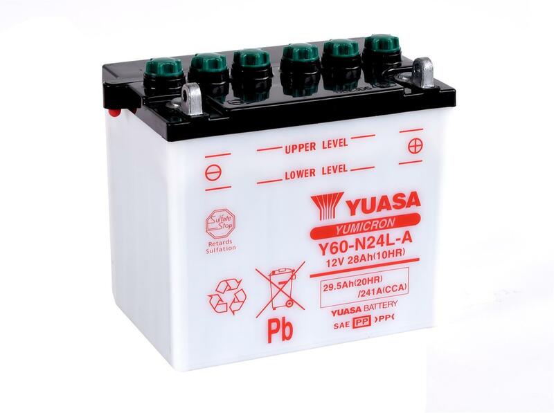 Batterie Yuasa conventionnelle sans acide Pack-Y60-N24L-A